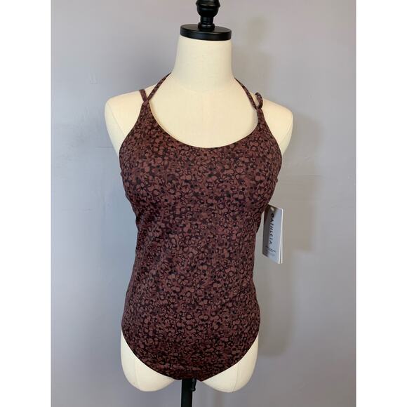 NWT Athleta One Piece Keyhole Swimuit Floral Camo Medium - Picture 13 of 16